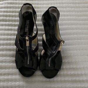 Michael Kors Black Patent Leather Heels